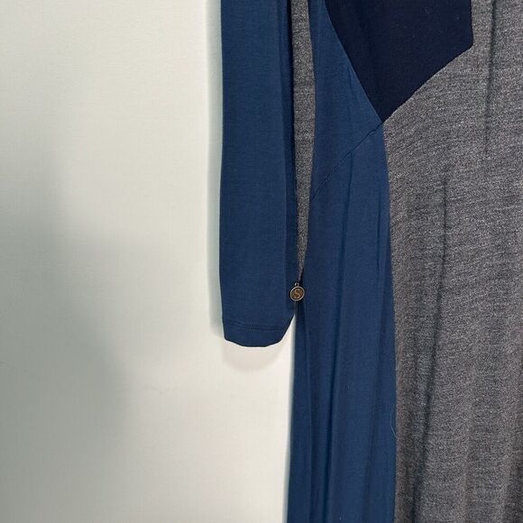 Soft Surroundings Maxi Dress Womens 1X Colorblock Viscose Stretch Casual - Picture 2 of 10